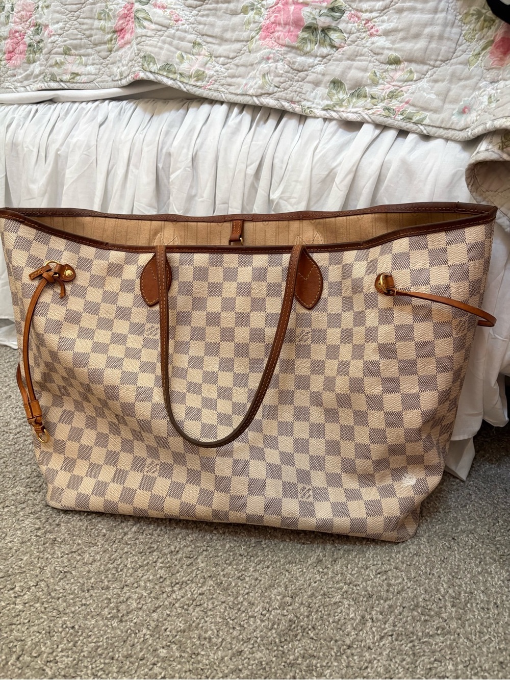 Authentic Louis Vuitton Neverfull Damier Azur GM
